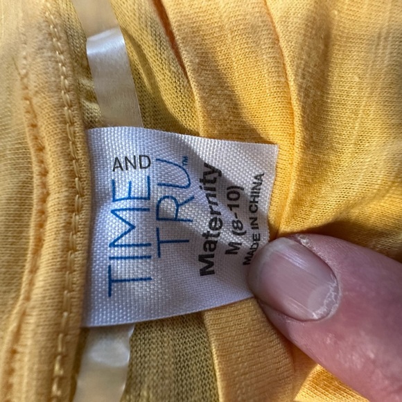 Time and Tru Yellow Maternity Blouse - Picture 7 of 7